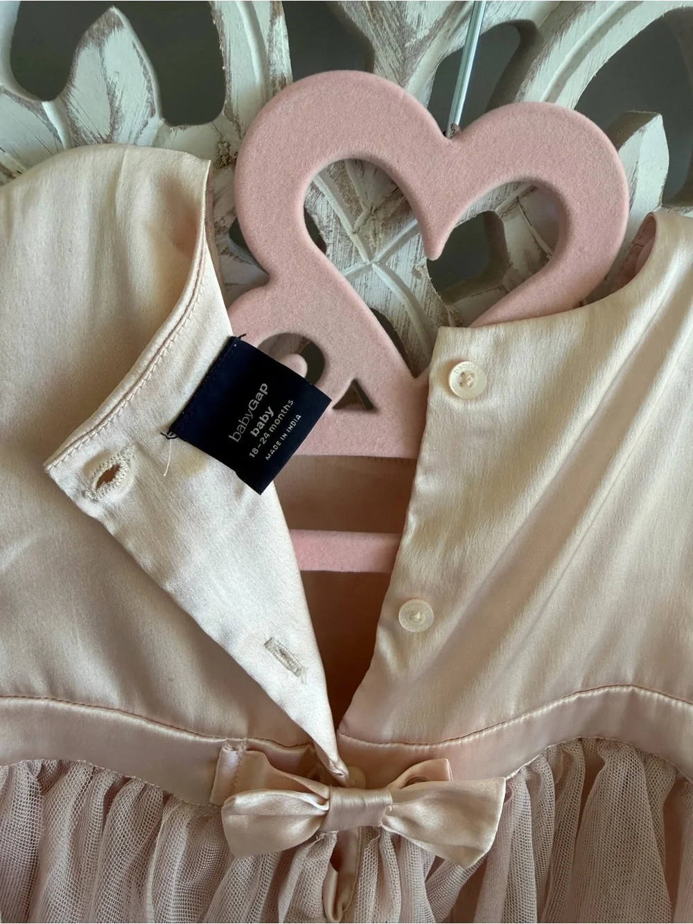 Stunning Baby Gap satin and tulle pink dress, 18-24 mo
